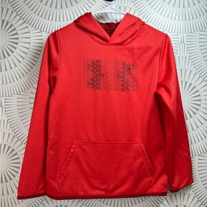 Under Armour Youth Orange Hoodie Large loose Fit